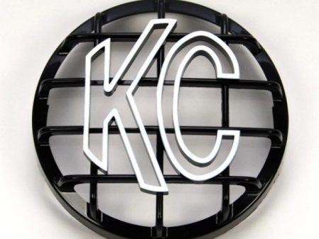 KC HiLiTES 6in. Round ABS Stone Guard for SlimLite Daylighter Lights (Single) - Black White KC Logo For Discount