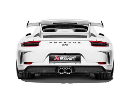 Akrapovic 2018 Porsche 911 GT3 (991.2) Slip-On Race Line (Titanium) w Header Tail Pipes Online