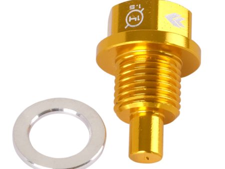 NRG Magnetic Oil Drain Plug M14X1.5 Acura Honda Mazda Mitsubishi - Gold For Sale