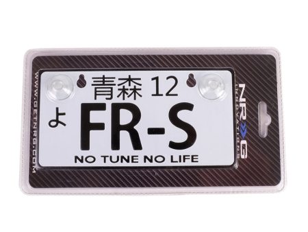 NRG Mini JDM Style Aluminum License Plate (Suction-Cup Fit Universal) - FR-S Cheap