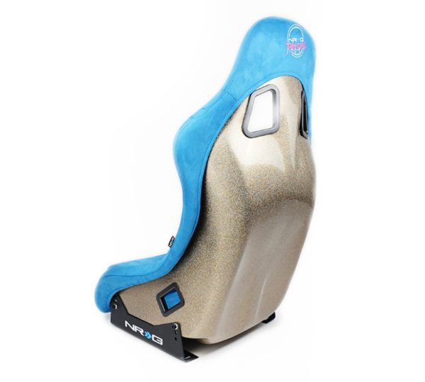 NRG FRP Bucket Seat ULTRA Edition - Medium (Blue Alcantara Pearlized Back) Online Sale