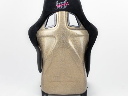 NRG FRP Bucket Seat ULTRA Edition - Large (Black Alcantara Gold Glitter Back) Online now