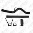 MBRP 10-12 Dodge 2500 3500 Cummins 6.7L Filter Back Single Side Black Coated Exhaust System Supply