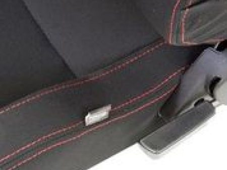 NRG Sport Seats (Pair) Type-R Cloth w NRG Logo - Black w Red Stitch Discount