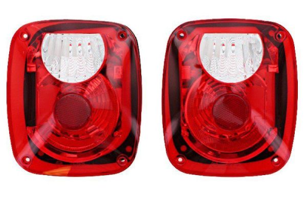 Rampage 1976-1983 Jeep CJ5 Taillight Conversion Kit - Brite Fashion