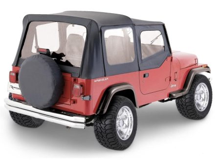 Rampage 1976-1983 Jeep CJ5 Complete Top - Black Denim Fashion