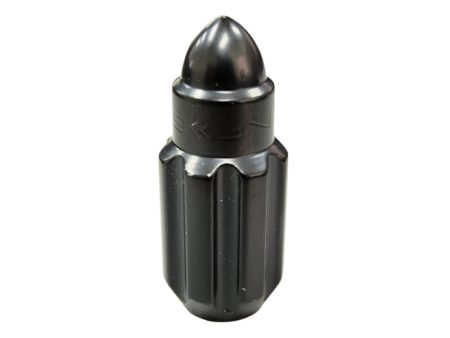 NRG 500 Series M12 X 1.5 Bullet Shape Steel Lug Nut Set - 21 Pc w Lock Key - Black Online now