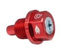 NRG Magnetic Oil Drain Plug M14X1.5 Acura Honda Mazda Mitsubishi - Red For Sale