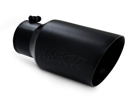 MBRP Universal Tip 6 O.D. Dual Wall Angled 4 inlet 12 length - Black Finish For Discount