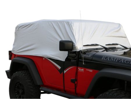 Rampage 2007-2018 Jeep Wrangler(JK) Cab Cover Multiguard - Silver For Sale