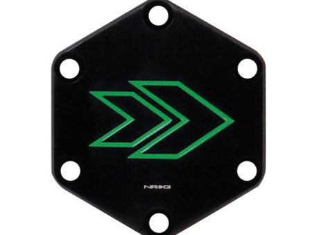 NRG Arrow Engraved Horn Delete Button- Green For Sale