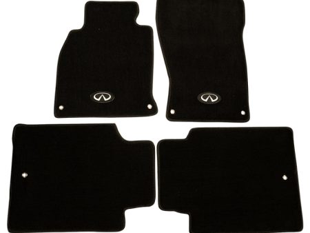 NRG Floor Mats - 13+ Infinity Q70 w  Infiniti Emblem Logo (4 pieces) For Discount