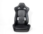 NRG Reclinable Sport Seats (Pair) The Arrow Black Vinyl w  Pressed NRG logo w  Black Stitch For Discount