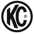 KC HiLiTES 6in. Round ABS Stone Guard for SlimLite Daylighter Lights (Single) - Black White KC Logo For Discount