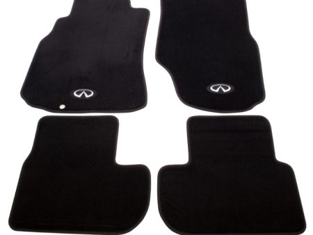 NRG Floor Mats - 03-06 G35 (Infiniti Emblem Logo) - 4pc. For Discount