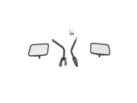 Rampage 1955-1983 Jeep CJ5 Side Mirrors - Black Discount