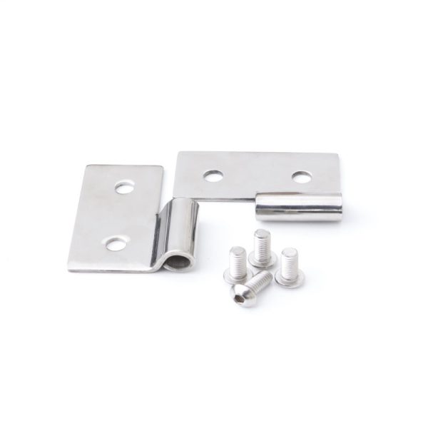 Rampage 1976-1983 Jeep CJ5 Lower Door Hinges - Stainless Fashion