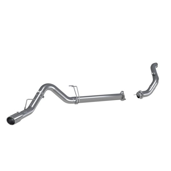 MBRP 11-14 Ford 6.7L F-250 350 450 4in Filter Back Single Side Exit Alum and Down Pipe Exhaust For Sale