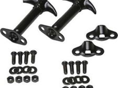 Rampage 1945-1949 Jeep CJ2A Hood Catch Kit - Black Hot on Sale