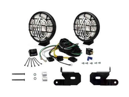 KC HiLiTES 18-23 Jeep JL JT 4xe 6in Apollo Pro Halogen 2-Light Sys Pillar Mount (100W Spot Beam) For Cheap