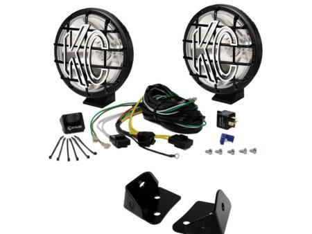 KC HiLiTES 07-18 Jeep JK 6in Apollo Pro Halogen 2-Light Sys Pillar Mount (100W Spot Beam) Sale