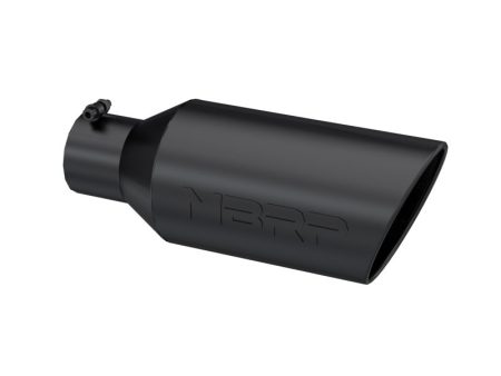 MBRP Universal Exhaust Tip 7in O.D. Rolled End 4in Inlet 18in Length - Black Online Sale