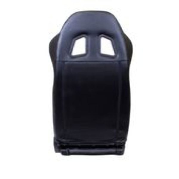 NRG Reclinable Sport Seats (Pair) PVC Leather w NRG Logo - Black w White Stitching on Sale