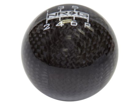 NRG Ball Style Shift Knob For Honda - Heavy Weight 480G   1.1Lbs. - Black Carbon Fiber Fashion