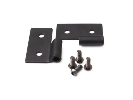 Rampage 1976-1983 Jeep CJ5 Lower Door Hinge Brackets - Black on Sale