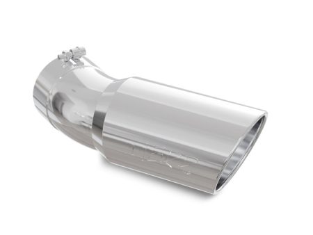 MBRP Universal Tip 6in OD 5in Inlet 15.5in Length 30 Deg Bend Angled Rolled End T304 Online