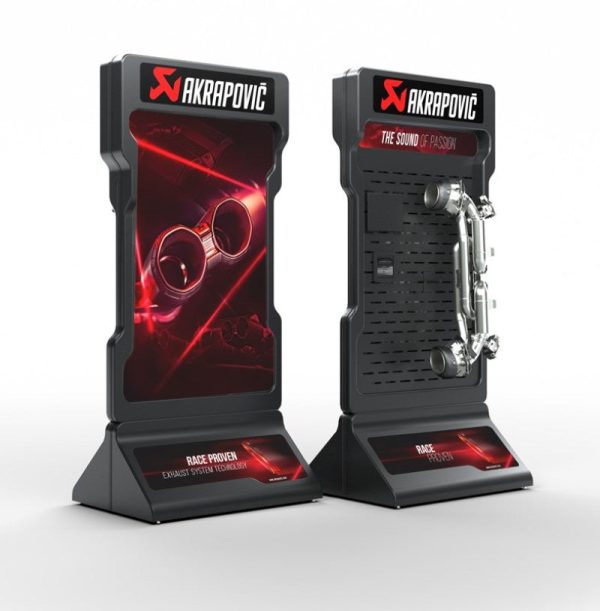 Akrapovic Car Graphics Set for Large POS Stand Online now