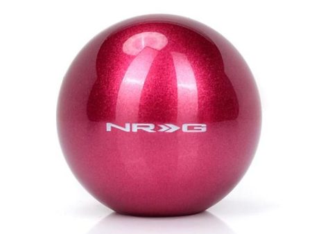 NRG Fushia Sparkly Painted Titanium Round Shifter Heavy Weight For Sale