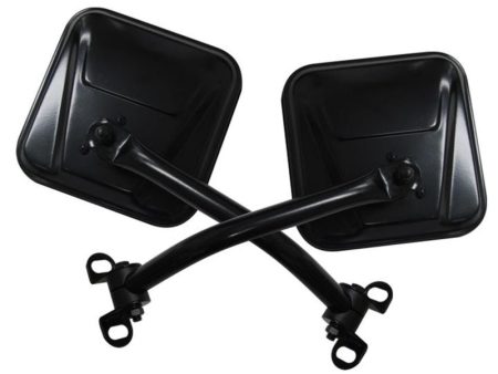 Rampage 1976-1983 Jeep CJ5 Mirror Kit - Black Online now