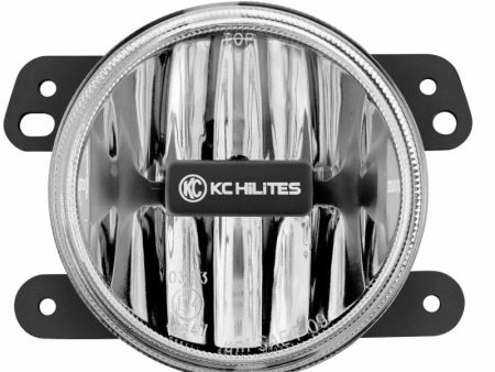 KC HiLiTES 10-18 Jeep JK 4in. Gravity G4 LED Light 10w SAE ECE Clear Fog Beam (Single) Sale