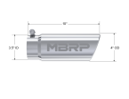 MBRP Universal Tip 4in O.D. Angled Rolled End 3 inlet 10 length For Cheap