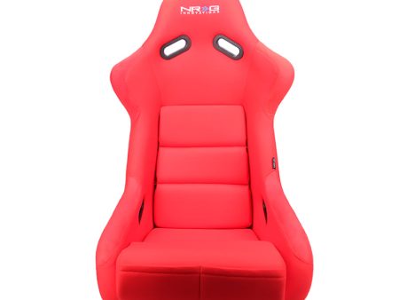 NRG FRP Bucket Seat (Red Cloth) - Large Online now