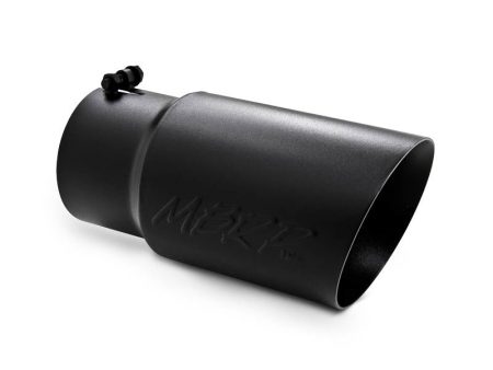 MBRP Universal Tip 6 O.D. Dual Wall Angled 5 inlet 12 length - Black Finish Cheap