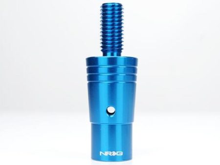 NRG 14mm Euro Aluminum Adapter w  M10x1.5 Thread Pitch - Blue Hot on Sale