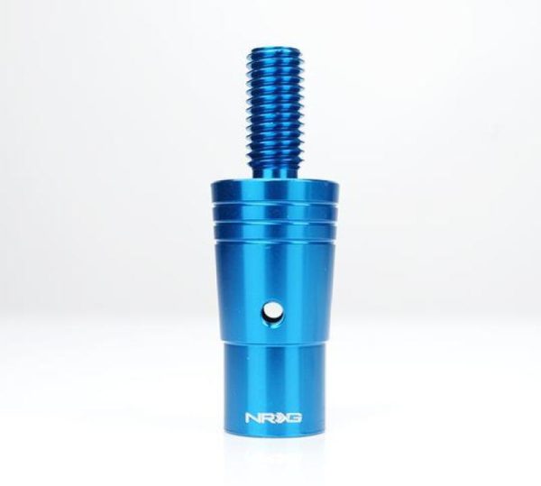 NRG 14mm Euro Aluminum Adapter w  M10x1.5 Thread Pitch - Blue Hot on Sale