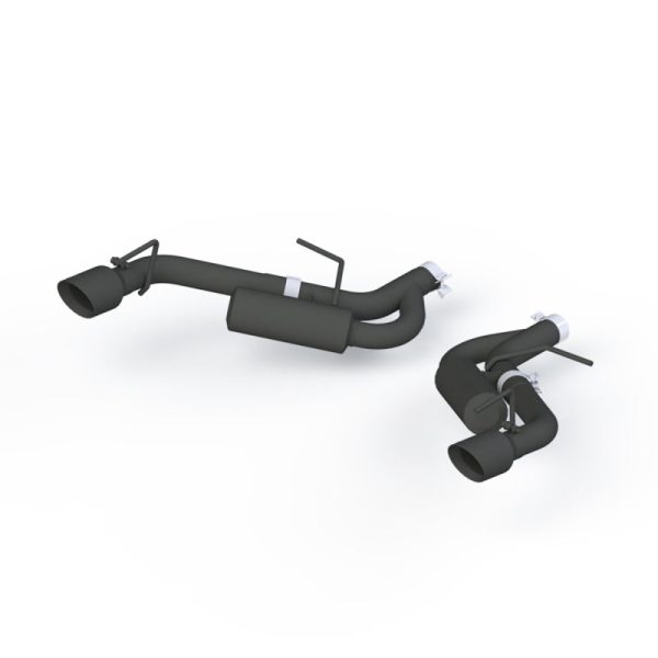 MBRP 16-19 Chevrolet Camaro 2.5in Black Coated Non NPP Axle Back Exhaust System - 4in Dual Wall Tips For Sale