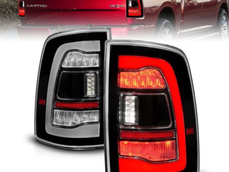 ANZO 09-18 Dodge Ram 1500 Sequential LED Taillights Black on Sale