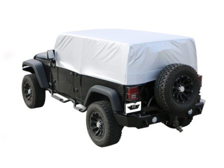 Rampage 2007-2018 Jeep Wrangler(JK) Unlimited Cab Cover Multiguard - Silver Cheap