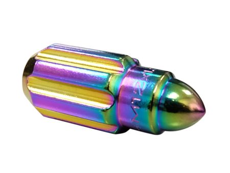 NRG 500 Series M12 X 1.5 Bullet Shape Steel Lug Nut Set - 21 Pc w Lock Key - Neochrome Discount