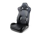 NRG Reclinable Sport Seats (Pair) The Arrow Black Vinyl w  Pressed NRG logo w  Black Stitch For Discount