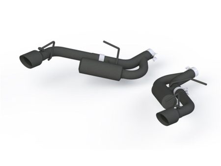 MBRP 16-19 Chevrolet Camaro 2.5in Black Coated Non NPP Axle Back Exhaust System - 4in Dual Wall Tips For Sale