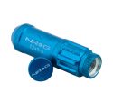 NRG 700 Series M12 X 1.5 Steel Lug Nut w Dust Cap Cover Set 21 Pc w Locks & Lock Socket - Blue Online Sale