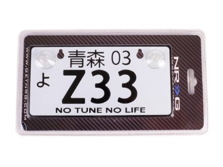 NRG Mini JDM Style Aluminum License Plate (Suction-Cup Fit Universal) - Z33 Discount