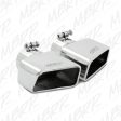 MBRP Universal Tip 4.50in x 2.75in ID Rectangle Angled Cut 3in OD Inlet 7in Lgth T304 Passenger Side Online Hot Sale