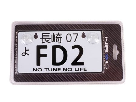 NRG Mini JDM Style Aluminum License Plate (Suction-Cup Fit Universal) - FD2 Online Hot Sale