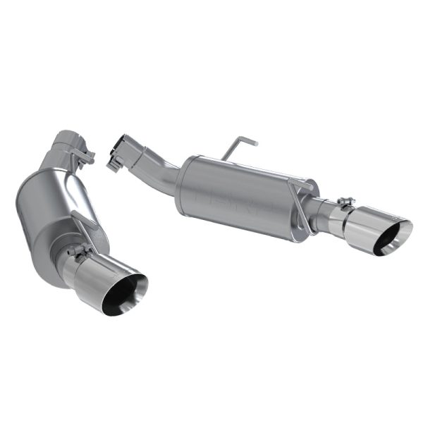 MBRP 05-10 Ford Mustang GT 5.0 Shelby GT500 Dual Mufflers Axle Back Split Rear AL Online now